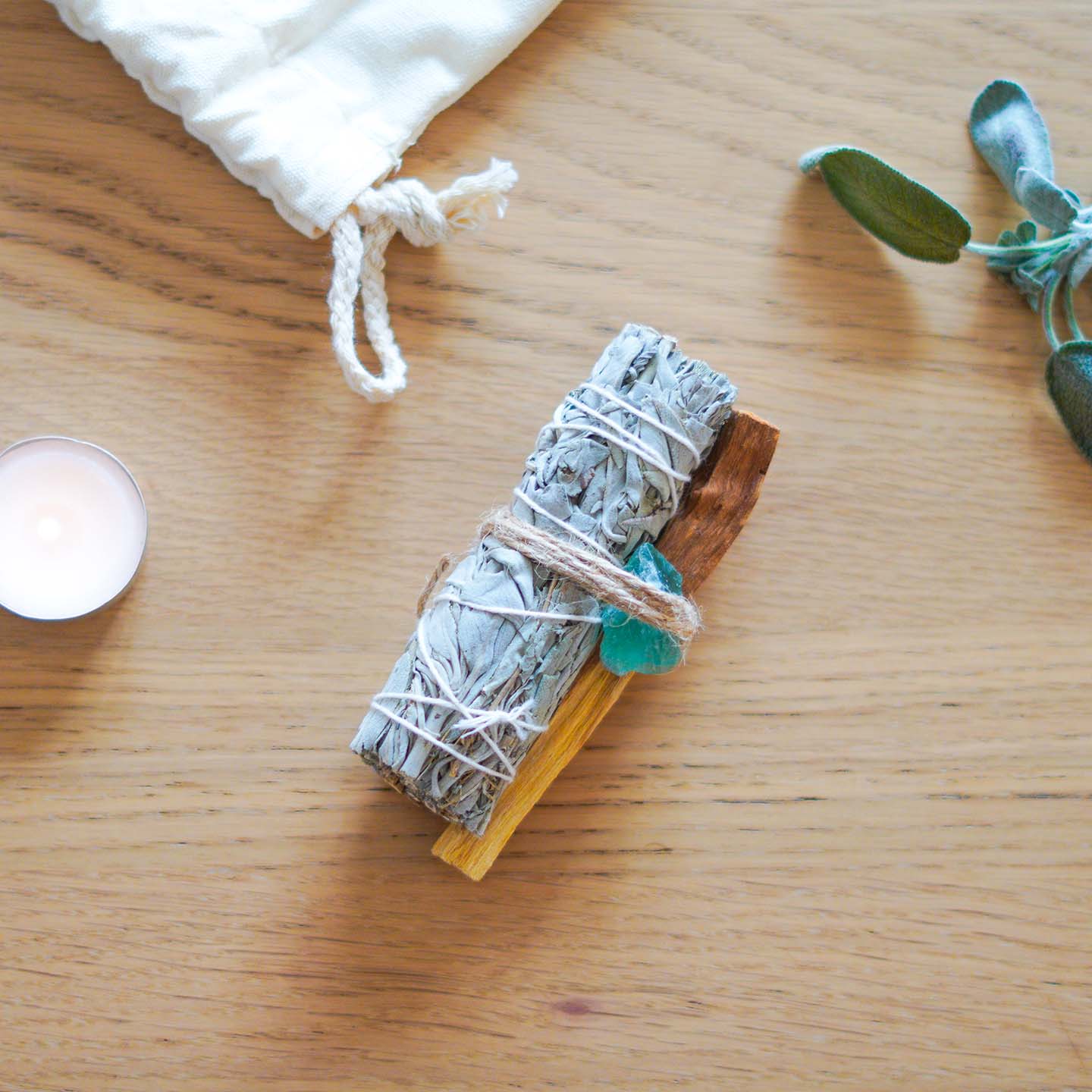 Shudi - Sage, Palo Santo & Crystal Set