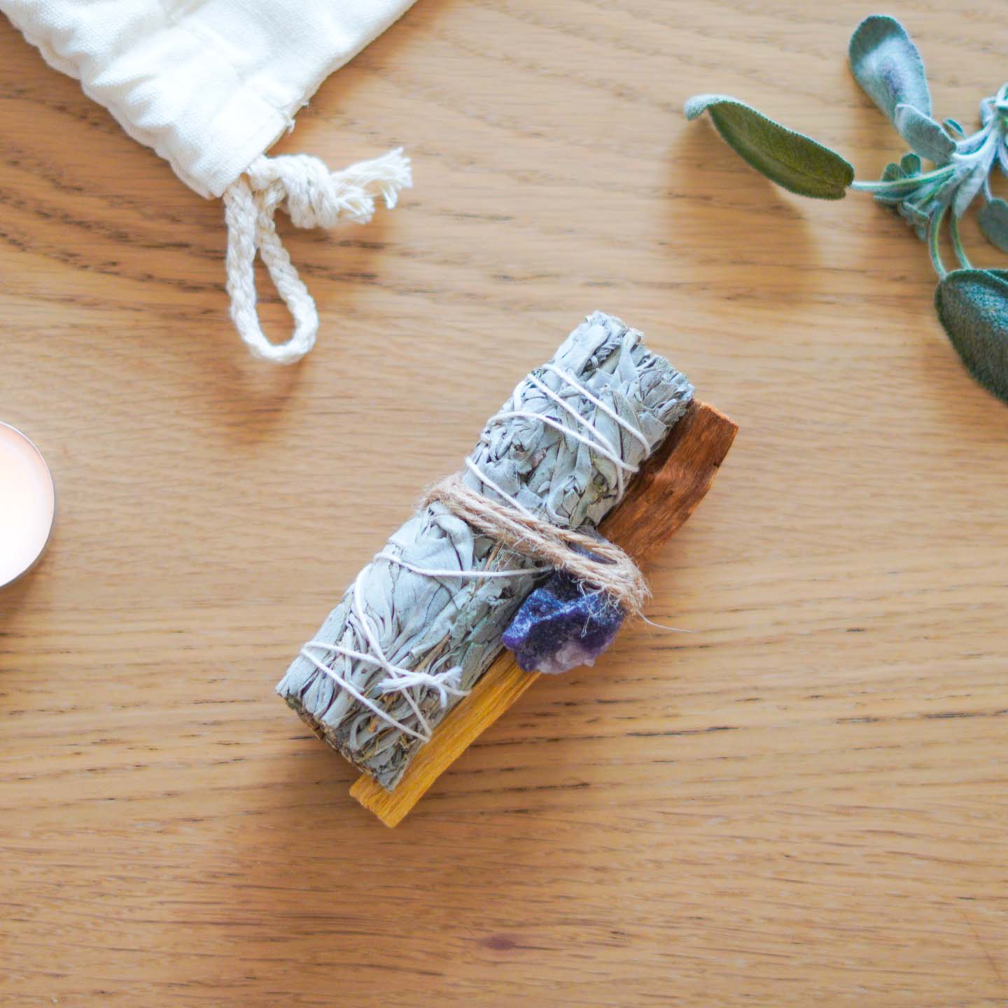 Shudi - Sage, Palo Santo & Crystal Set