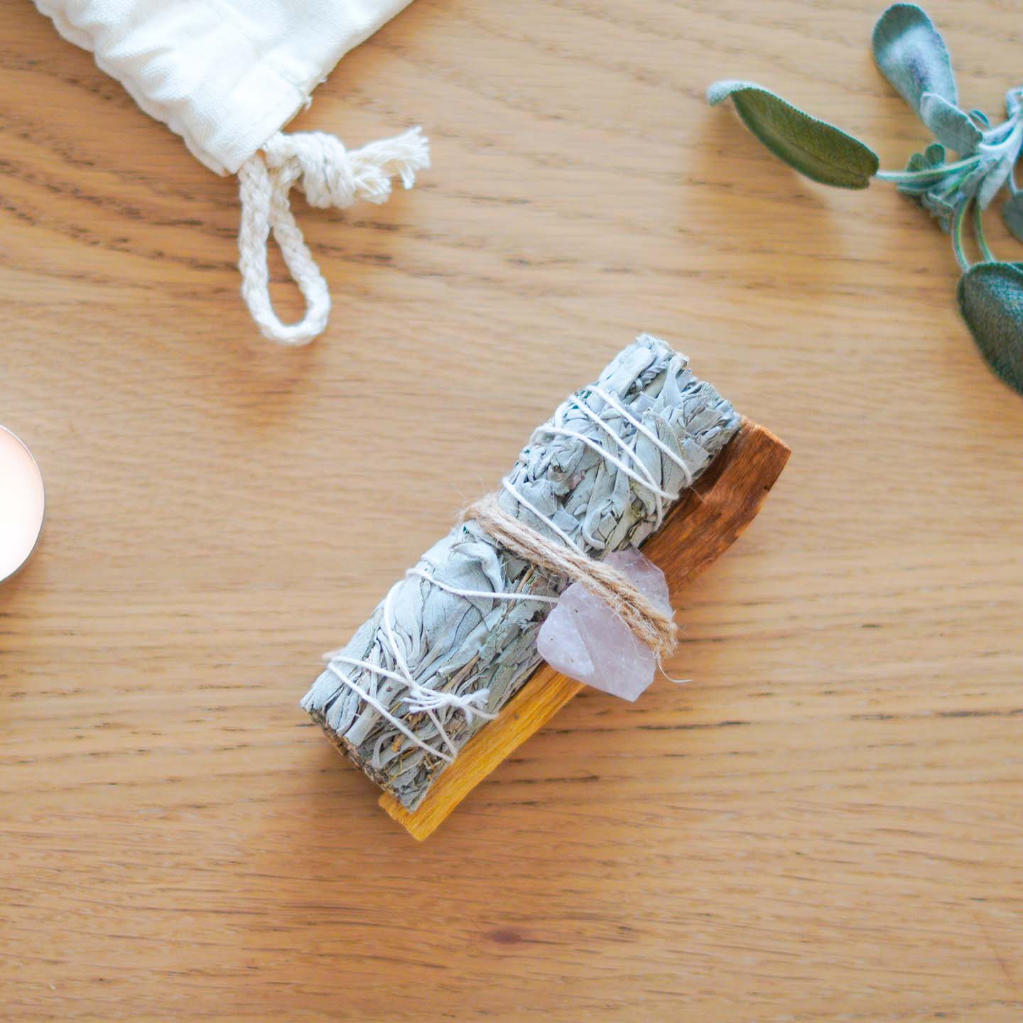 Shudi - Sage, Palo Santo & Crystal Set