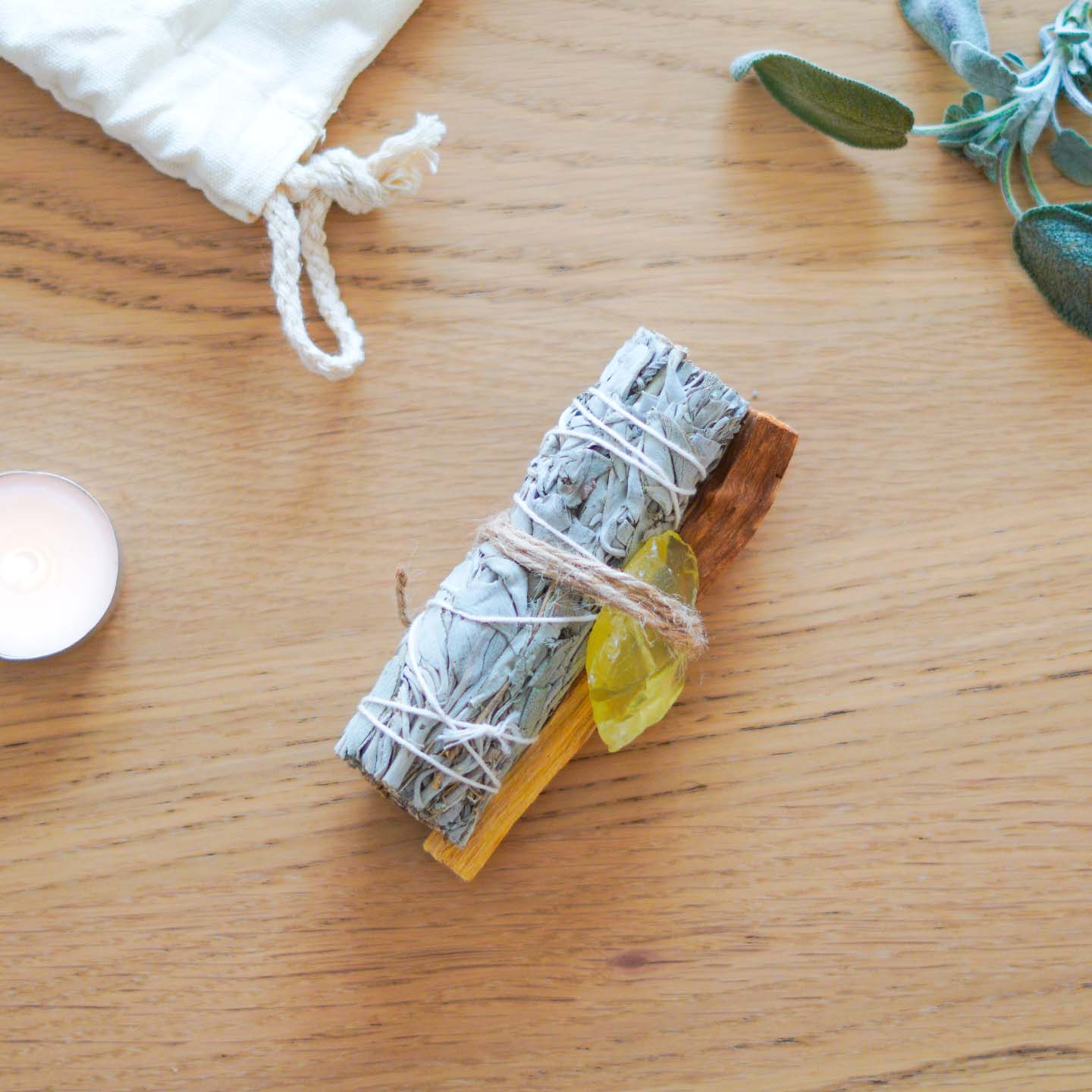 Shudi - Sage, Palo Santo & Crystal Set