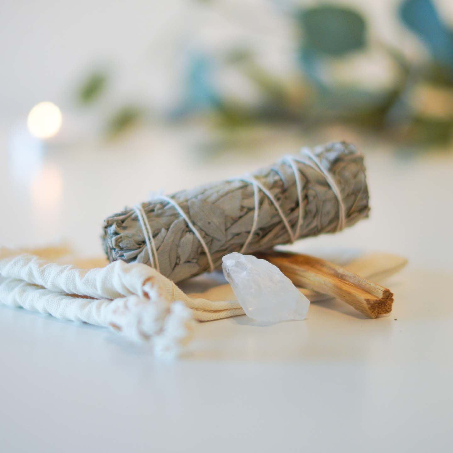 Shudi - Sage, Palo Santo & Crystal Set